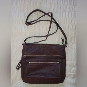 Relic Plum Brown Crossbody Bag